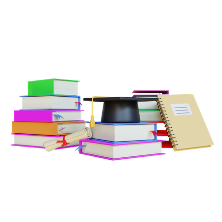 Education Stationery  3D Illustration