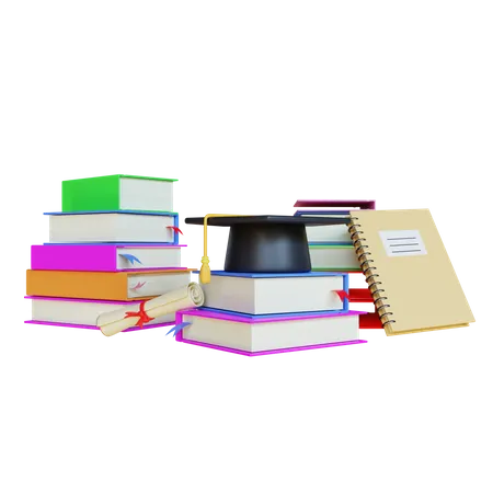 Education Stationery  3D Illustration