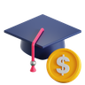 education cap 3d logos