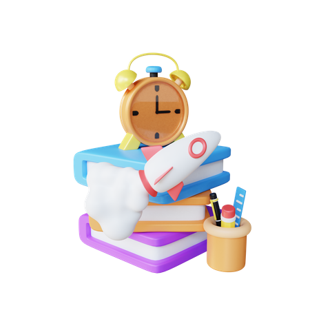 Education Time  3D Icon