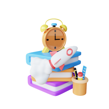 Education Time 3D Icon