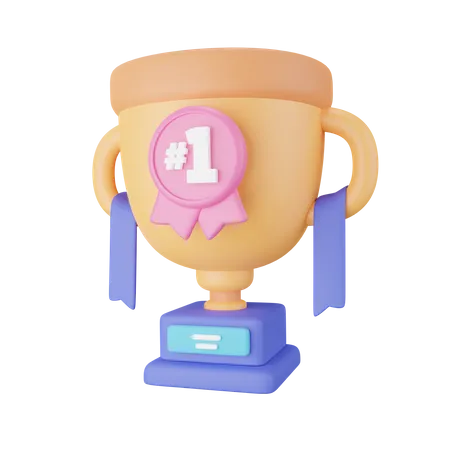 Education Trophy  3D Icon