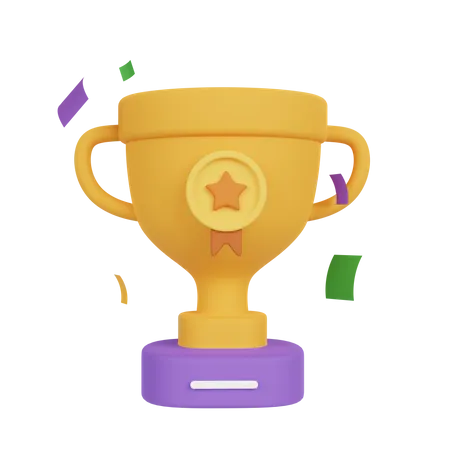 Education Trophy  3D Icon