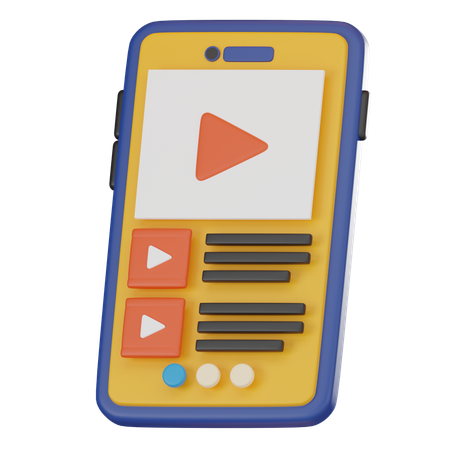 Education Video  3D Icon