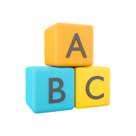 Educational Blocks  3D Icon