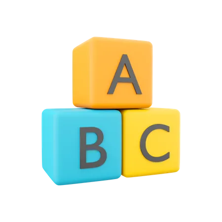 Educational Blocks  3D Icon