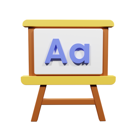 Educational Board  3D Illustration