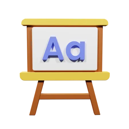 Educational Board  3D Illustration