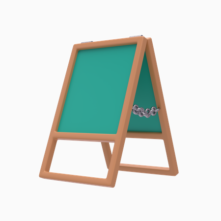 Educational Board 3D Illustration