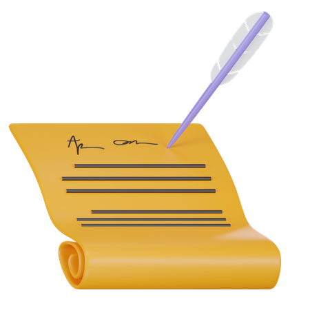 Educational Certificate  3D Icon