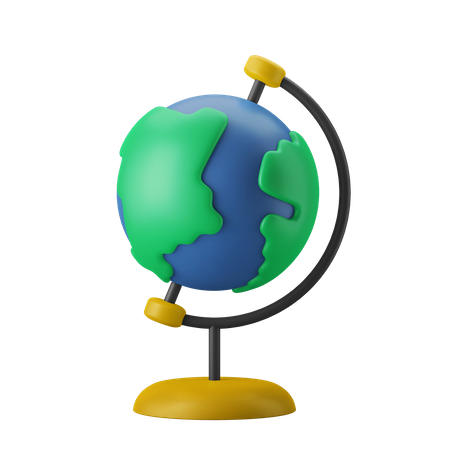 Educational Globe  3D Illustration