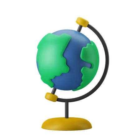 Educational Globe  3D Illustration