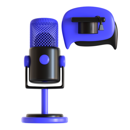 Educational Podcast  3D Icon