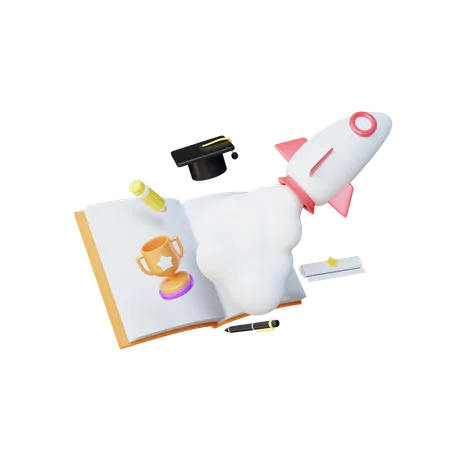 Educational Startup  3D Icon