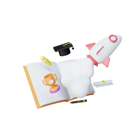 Educational Startup 3D Icon