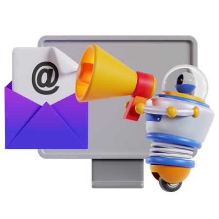 Effective Email Marketing Strategy  3D Icon