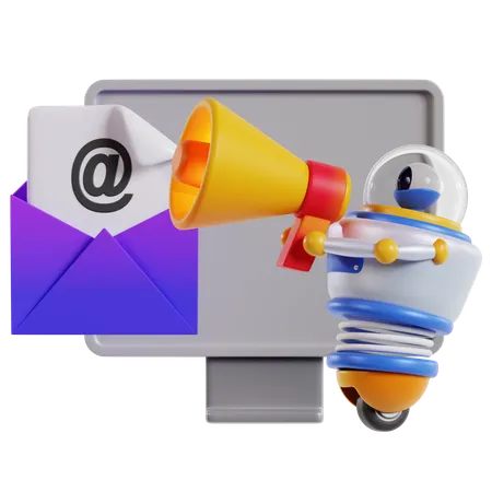 Effective Email Marketing Strategy  3D Icon