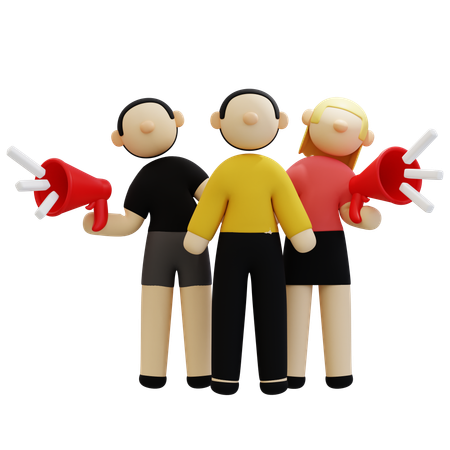 Effective Team Marketing Strategies  3D Icon