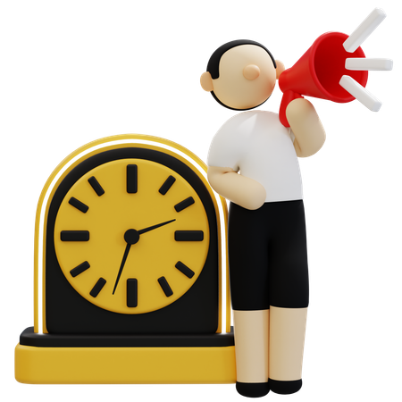 Effective Time Management in Marketing  3D Icon