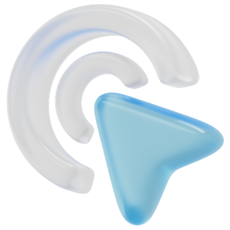 Effet de clic d'ondulation  3D Icon