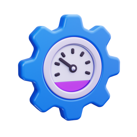 Efficacité de l'horloge  3D Icon