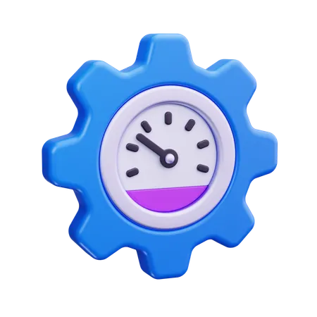 Efficacité de l'horloge  3D Icon