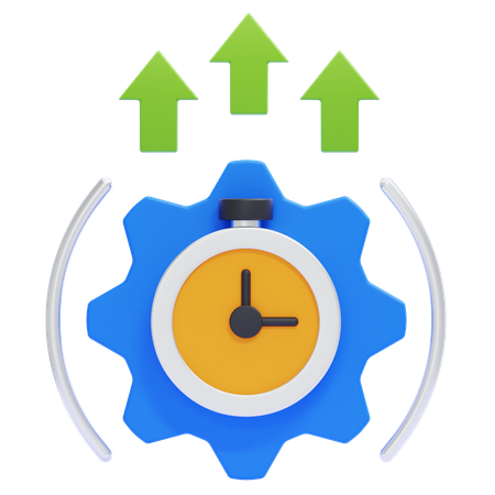 Efficiency  3D Icon