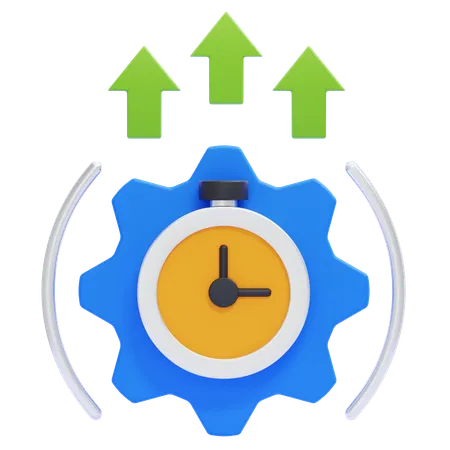 Efficiency  3D Icon