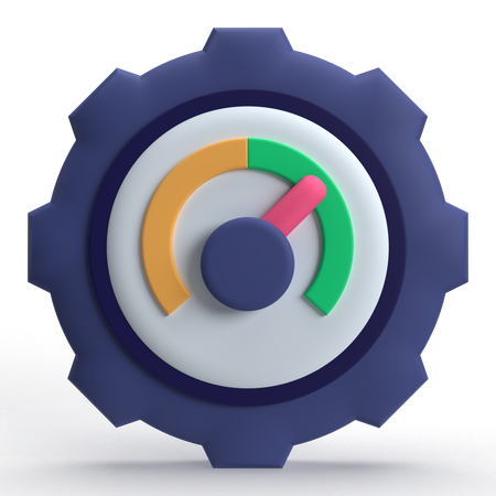 Efficiency Setting  3D Icon