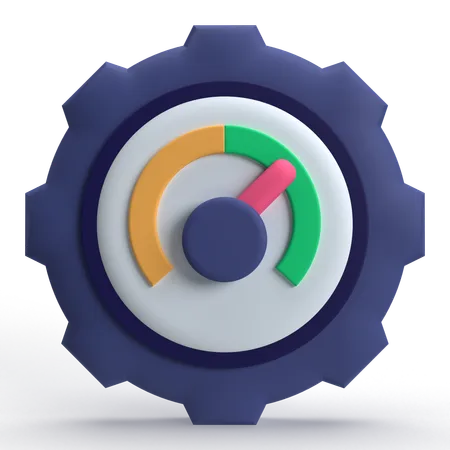 Efficiency Setting  3D Icon