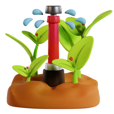 Efficient Irrigation System  3D Icon