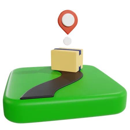 Efficient Product Delivery Tracking  3D Icon