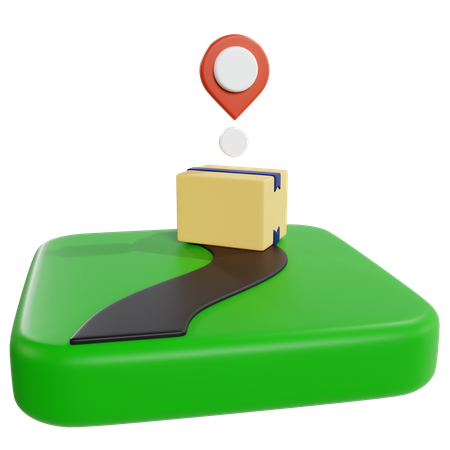 Efficient Product Delivery Tracking  3D Icon