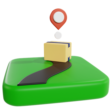 Efficient Product Delivery Tracking  3D Icon