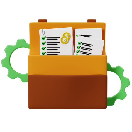 Eficiência na Gestão de Portfólio  3D Icon