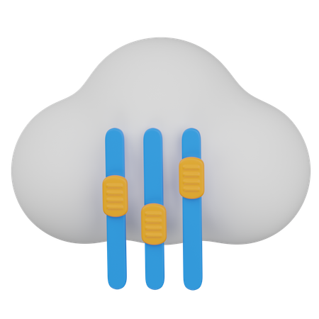 Égaliseur de nuages  3D Icon