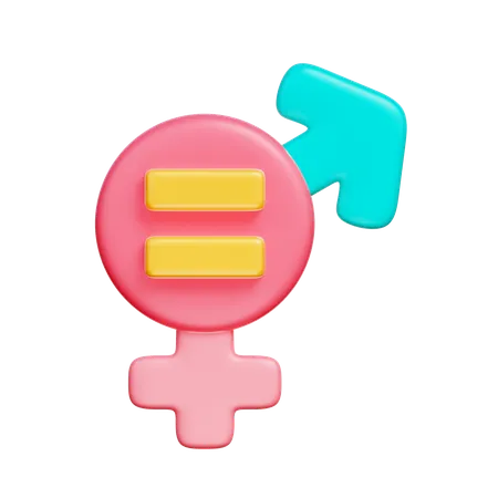 Égalité des sexes  3D Icon