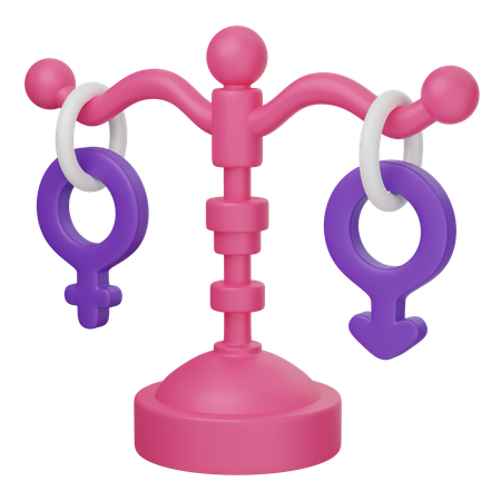 Égalité des sexes  3D Icon