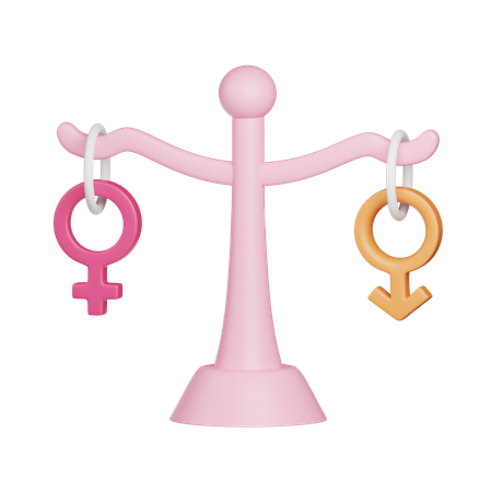 Égalité des sexes  3D Icon