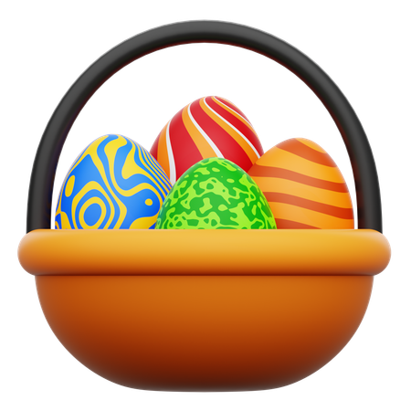Egg Basket  3D Icon