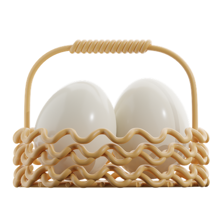 Egg Basket  3D Icon