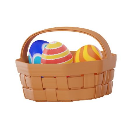 Egg Basket  3D Icon