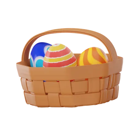 Egg Basket  3D Icon