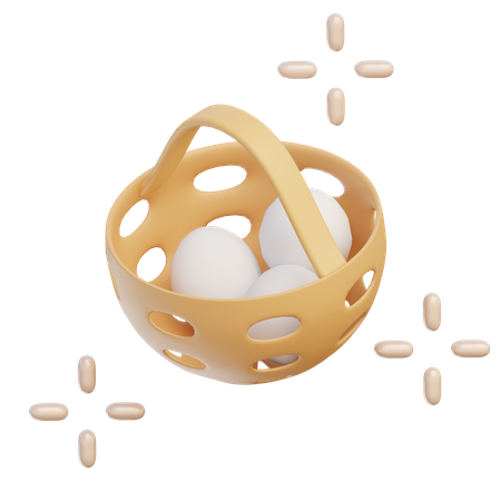 Egg Basket  3D Icon