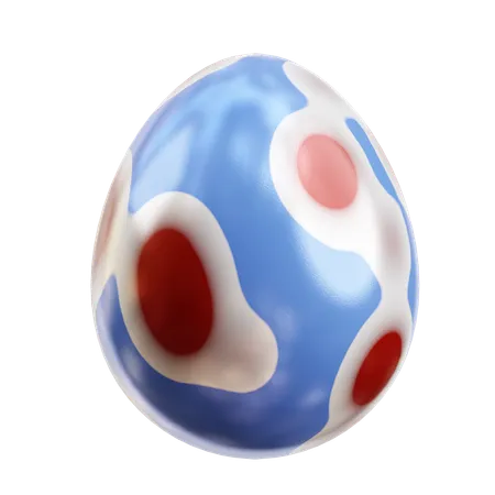 Egg Blue  3D Icon