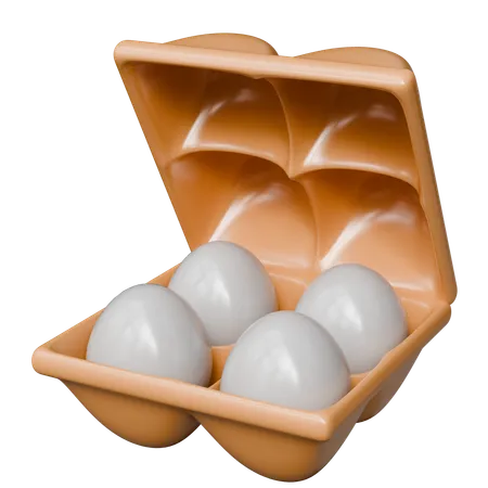 Egg Box  3D Icon