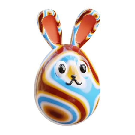 Egg Bunny  3D Icon