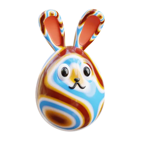 Egg Bunny  3D Icon