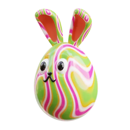 Egg Bunny  3D Icon