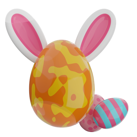 Egg Bunny  3D Icon